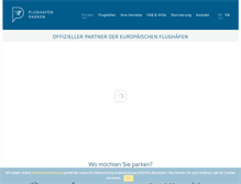 Tablet Screenshot of flughafenparkplatz.com